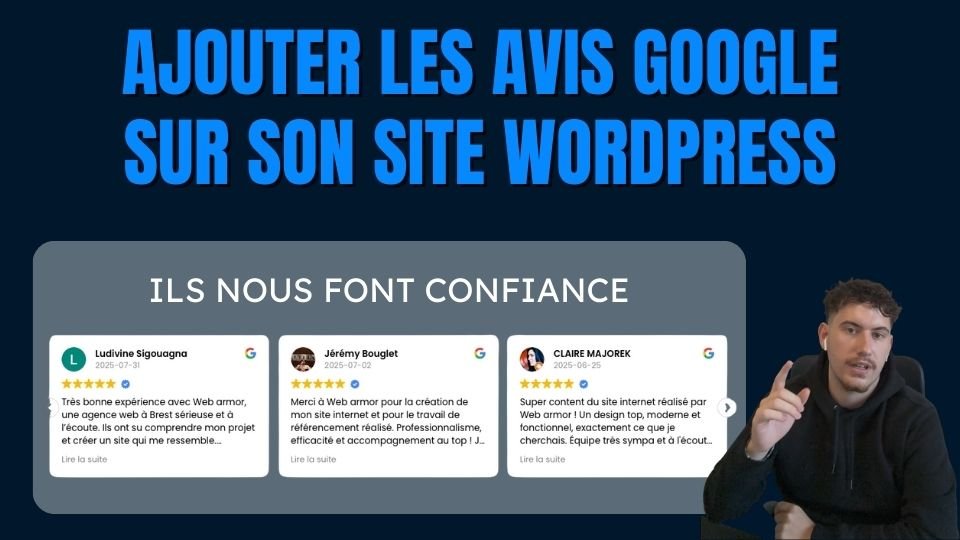 Ajouter avis google sur WordPress