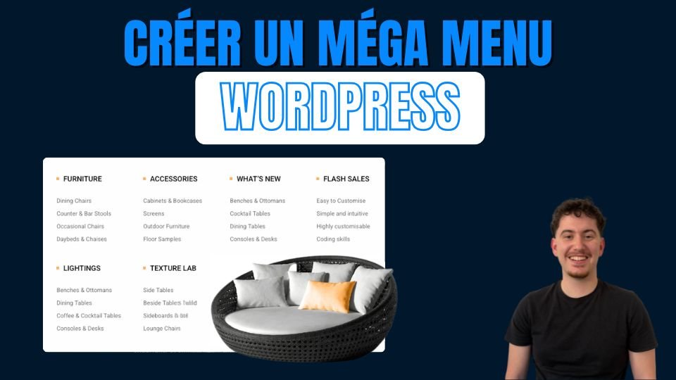 Creer un mega menu sur wordpress