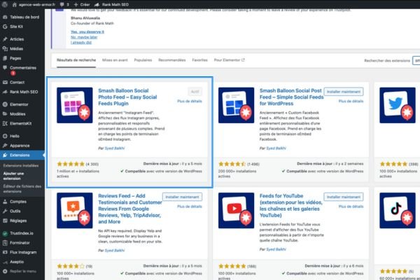 Installer Smash Balloon