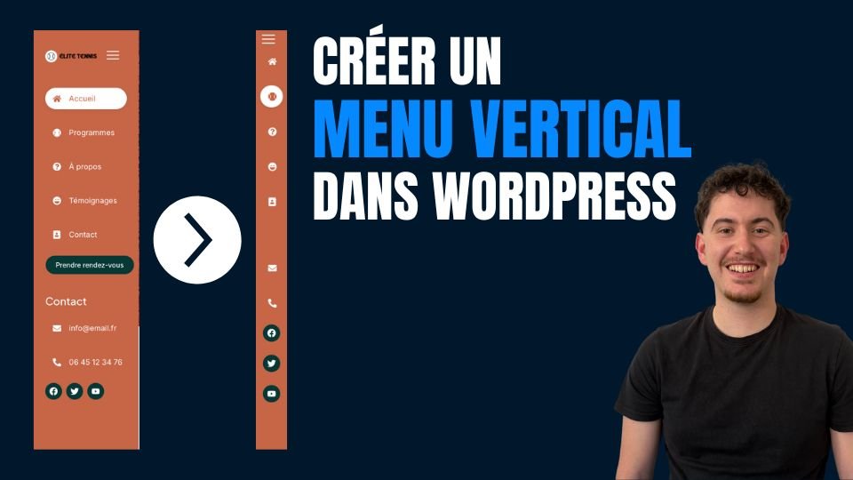 creer un menu vertical avec wordpress