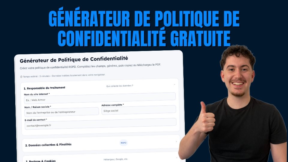 générateur politique de confidentialité
