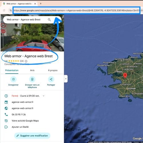 Exemple URL Google Maps