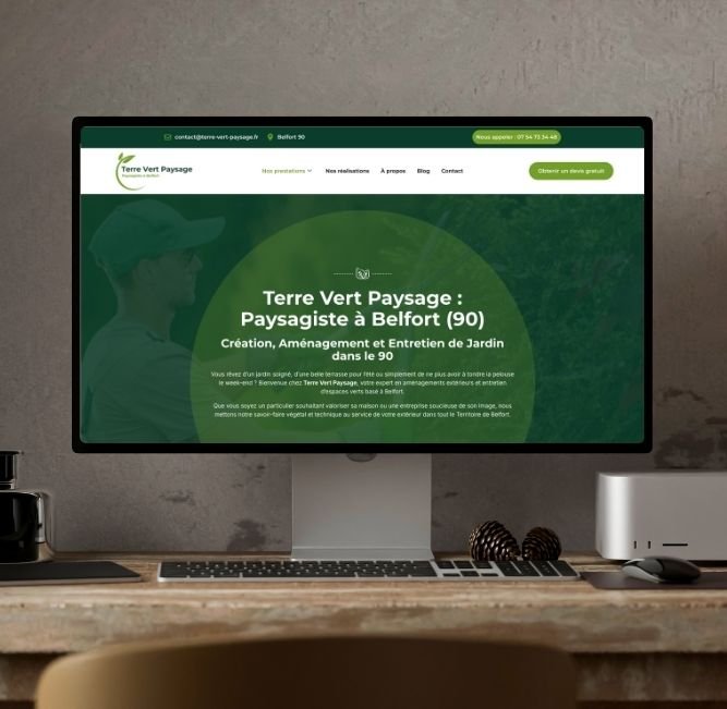 Realisation Terre vert paysage