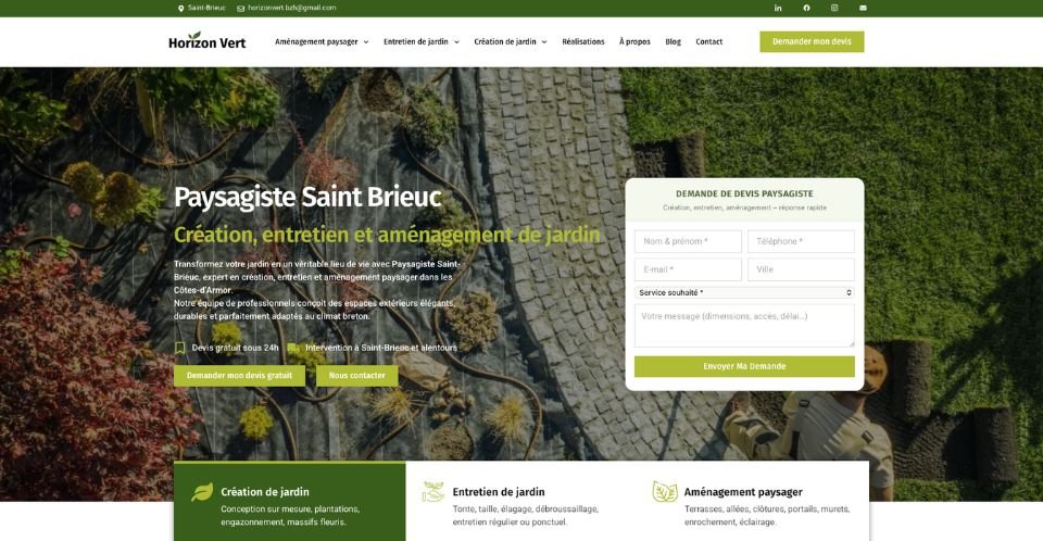 site internet paysagiste