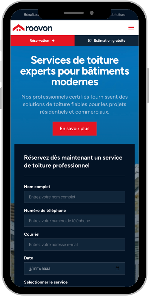 creation site internet couvreur