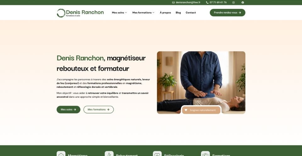 exemple site internet therapteute